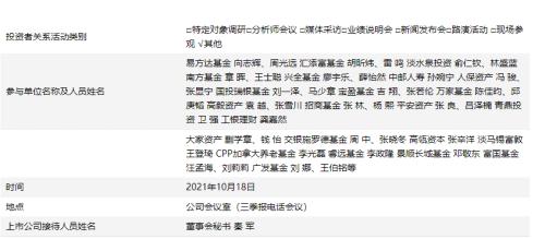 机构调研记录国海富兰克林基金调研华勤技术瑞丰银行